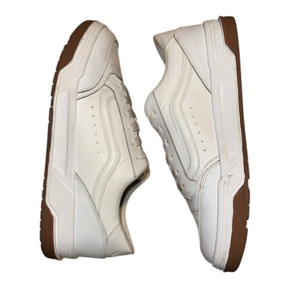 Vans Hylane Leather Sneakers Mens 13 White 721356 Gum Sole Skater Dadcore Comfy main image 9
